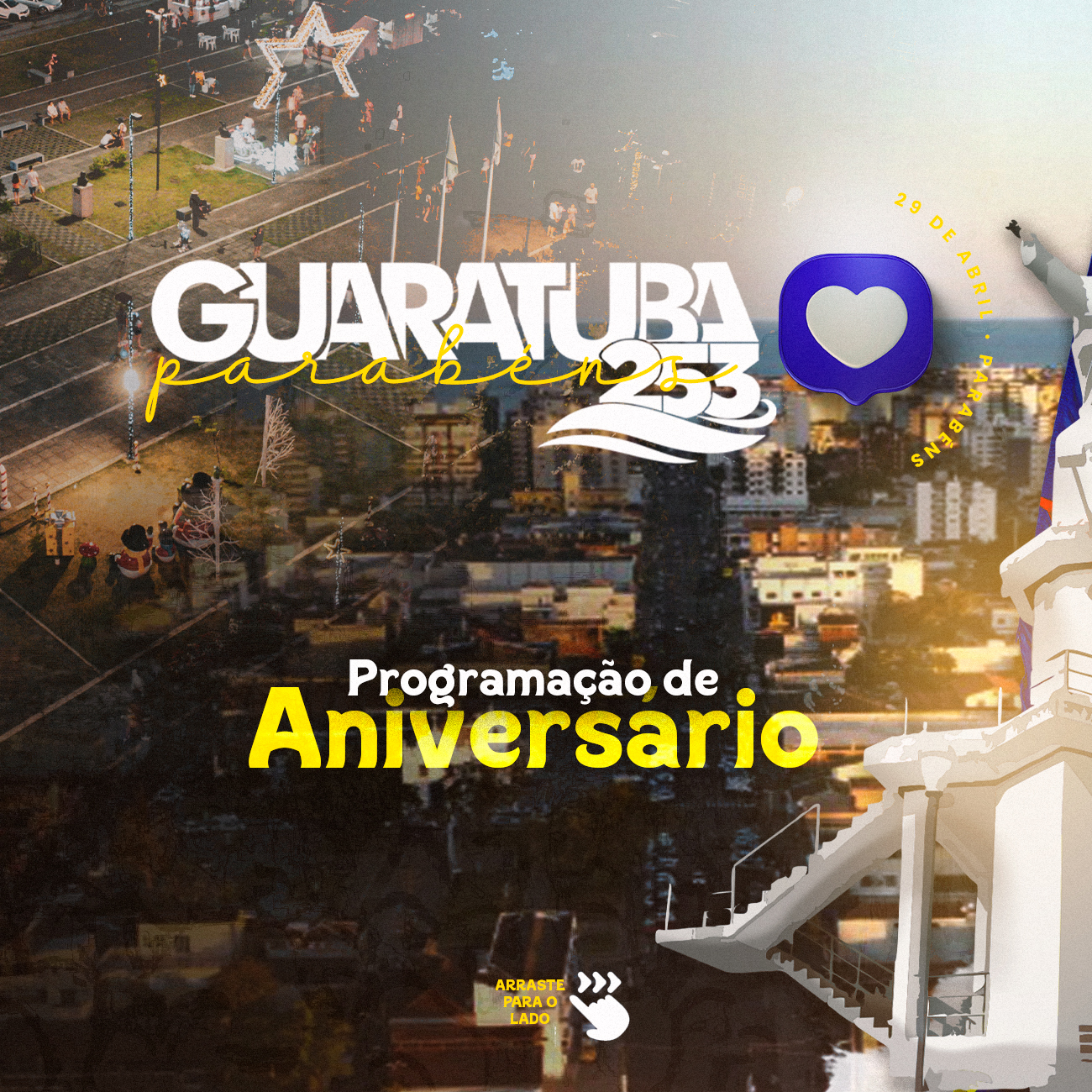 programação especial do aniversario de guaratuba comemorando os seus 253 anos